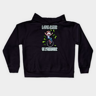 Rich Unicyclist Kids Hoodie